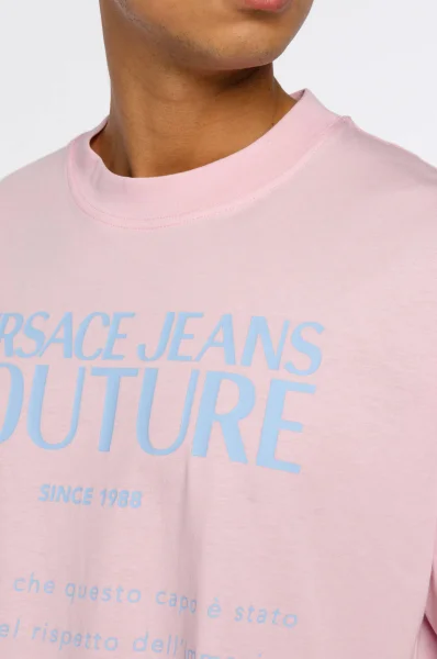 Majica T.MOUSE | Oversize fit Versace Jeans Couture 	prašno roza	