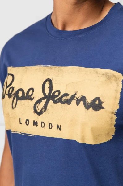 t-shirt charing | slim fit Pepe Jeans London 	modra	