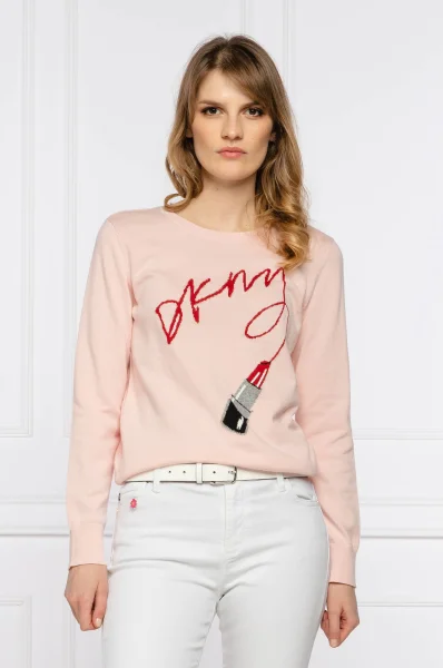 Pulover | Regular Fit DKNY 	prašno roza	