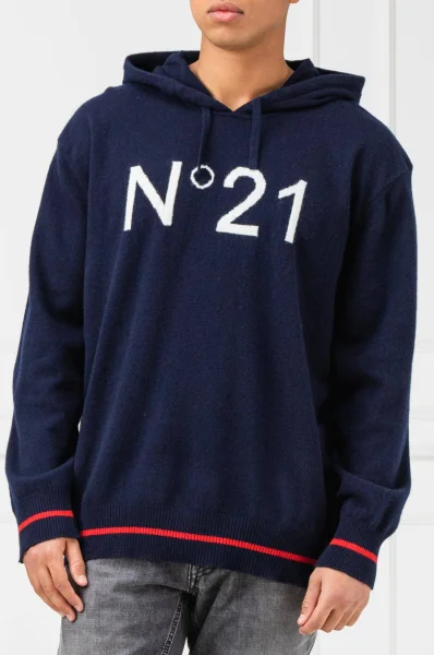 volneni pulover | regular fit N21 	temno modra	