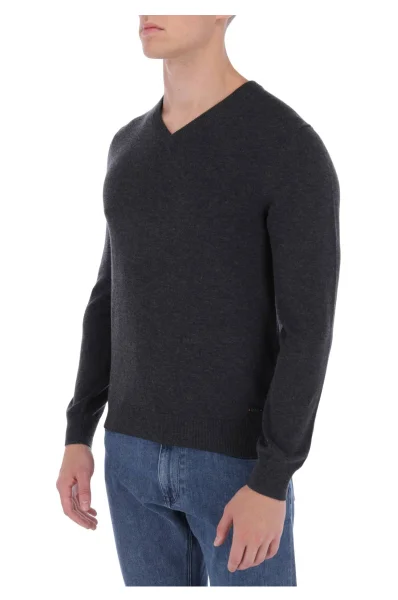 pulover albonop | regular fit | z dodatkom volne BOSS ORANGE 	grafitna barva	