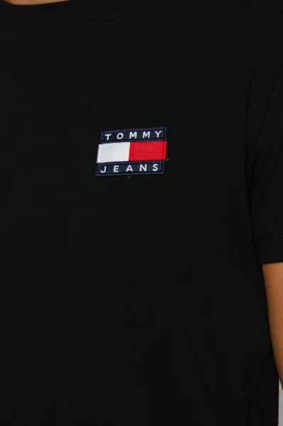 Majica TJM Tommy badge | Regular Fit Tommy Jeans 	črna	