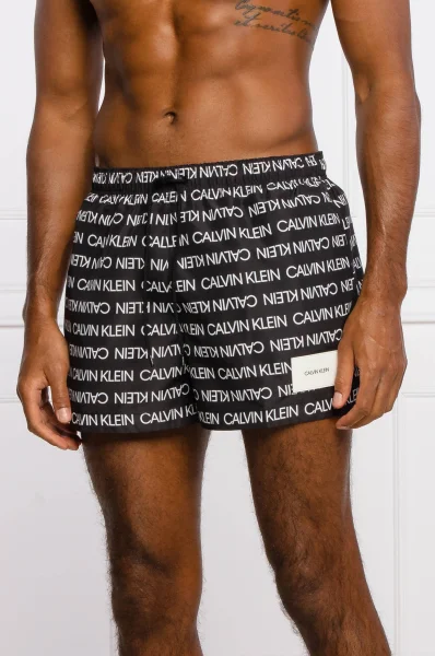 Kopalne hlače DRAWSTRING-PRINT | Regular Fit Calvin Klein Swimwear 	črna	