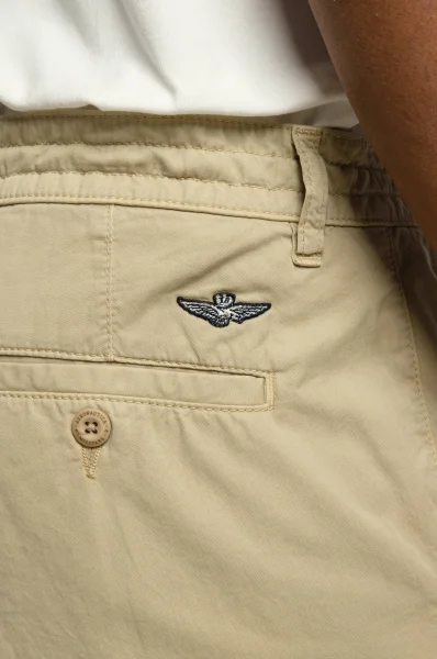 Kratke hlače | Regular Fit Aeronautica Militare 	peščena	