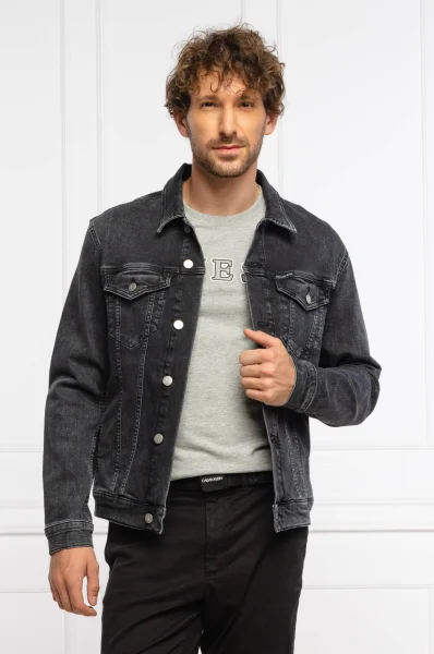 Jeans jakna MODERN ESSENTIAL | Regular Fit | denim CALVIN KLEIN JEANS 	črna	