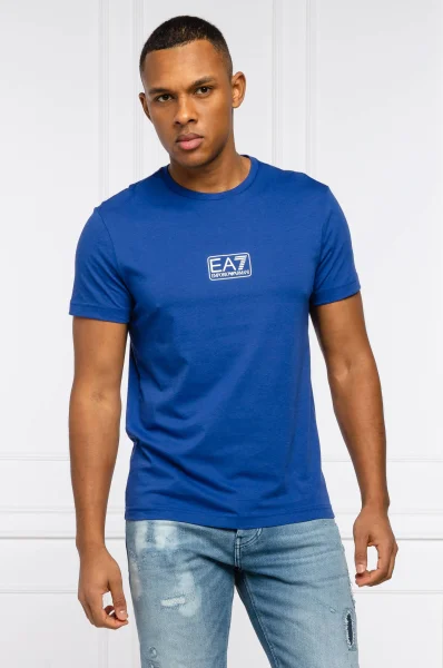 Majica | Regular Fit EA7 	modra	
