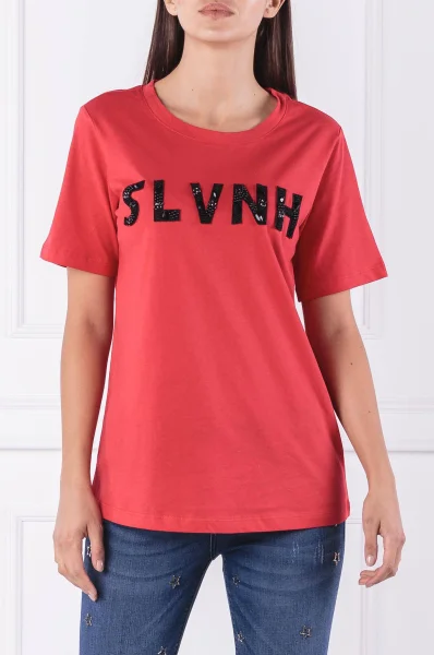 majica monrovia | regular fit Silvian Heach 	rdeča	