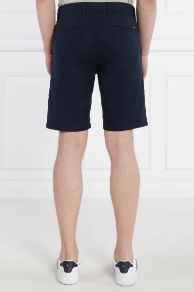 Laneni kratke hlače Chino | Tapered fit BOSS ORANGE 	temno modra	
