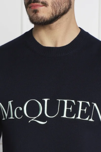 Pulover | Regular Fit Alexander McQueen 	temno modra	