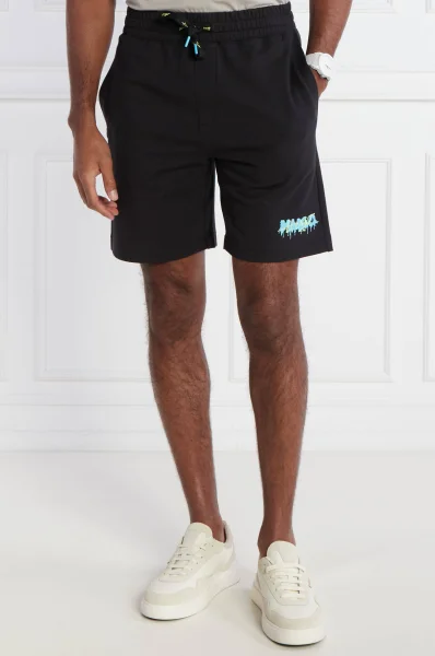 Kratke hlače | Regular Fit Hugo Bodywear 	črna	