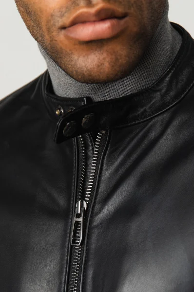 skórzana jakna nero | regular fit Joop! 	črna	
