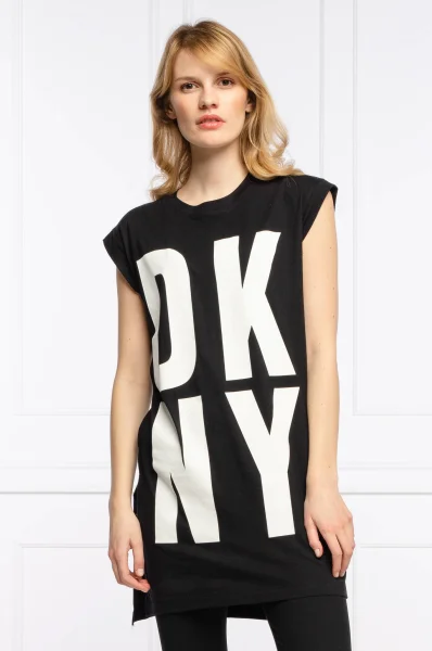 Majica | Relaxed fit DKNY 	črna	