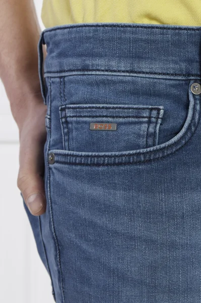 Jeansi kratke hlače Delaware | Slim Fit BOSS ORANGE 	modra	