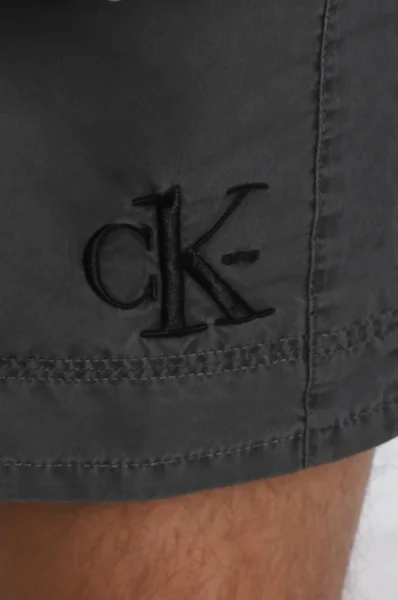 Kopalne hlače | Regular Fit Calvin Klein Swimwear 	grafitna barva	