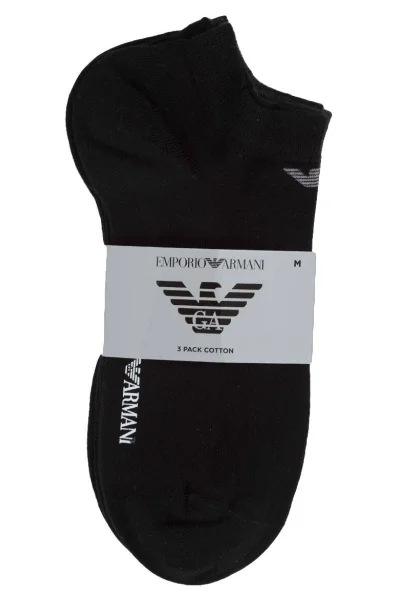 nogavice 3-pack Emporio Armani 	črna	