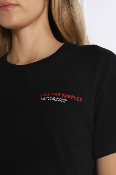 Majica | Regular Fit The Kooples 	črna	