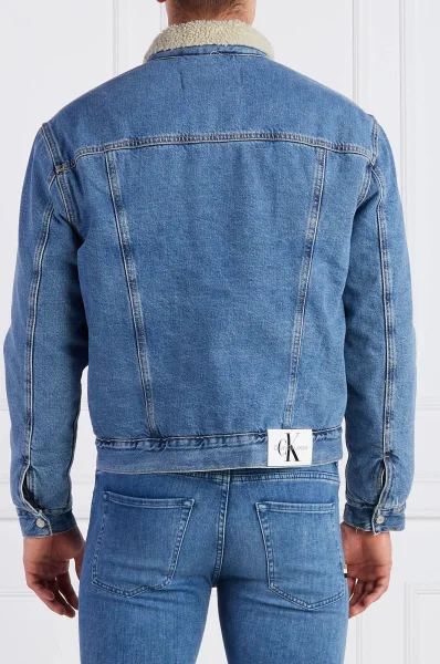 Jeans jakna REGULAR 90S SHERPA DENIM JACKET | Regular Fit CALVIN KLEIN JEANS 	modra	