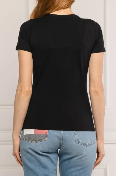 majica new virginia | slim fit Pepe Jeans London 	črna	
