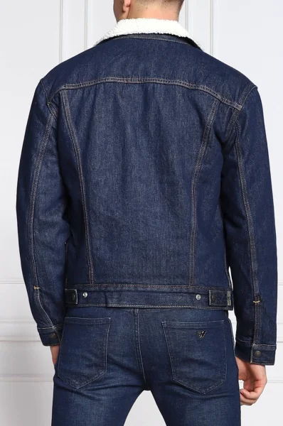 Ogrevana jeans jakna TYPE 3 SHERPA | Regular Fit Levi's 	temno modra	