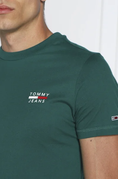Majica | Slim Fit Tommy Jeans 	zelena	