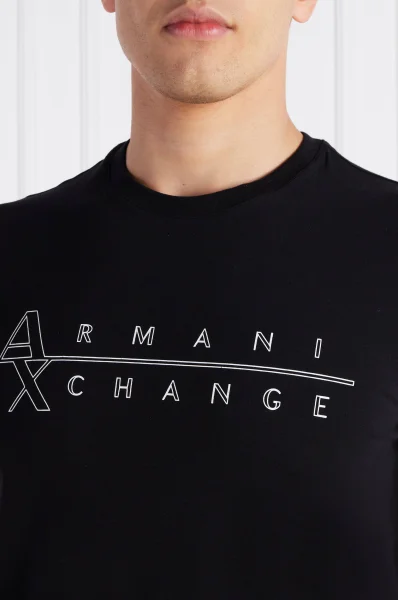 Majica | Slim Fit Armani Exchange 	črna	