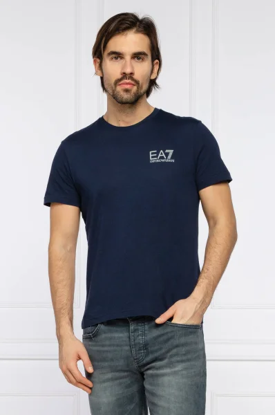 majica | regular fit EA7 	temno modra	