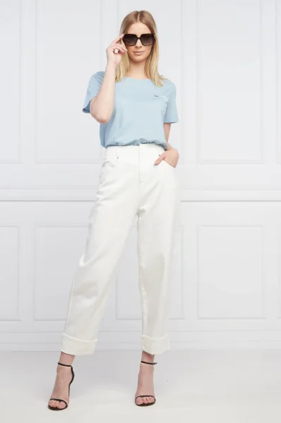 Majica | Oversize fit DONDUP - made in Italy 	svetlo modra barva	