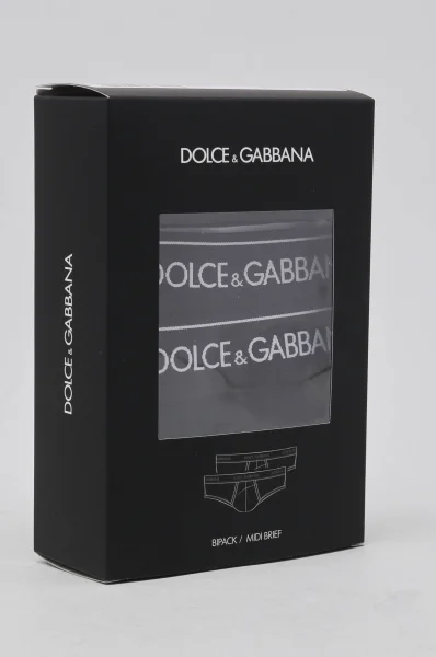 Hlačke 2-pack Dolce & Gabbana 	črna	