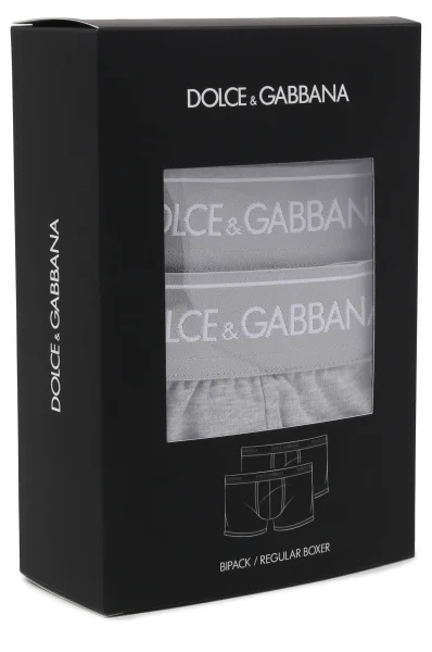 Bokserice 2-pack Dolce & Gabbana 	pepelnata	