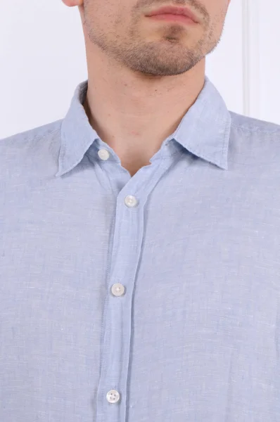 Lanena srajca Liam | Regular Fit BOSS BLACK 	modra	