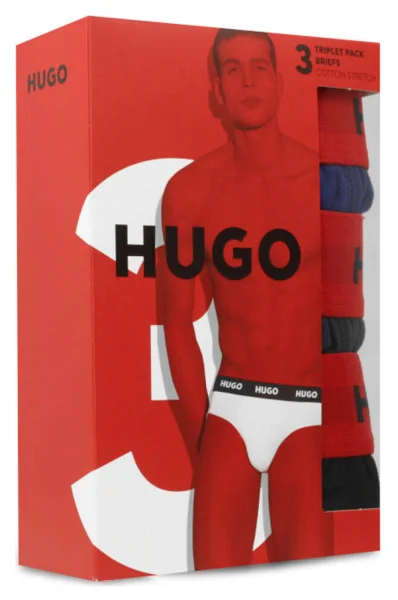 Hlačke 3-pack Hugo Bodywear 	temno modra	