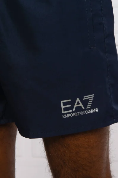 kratke hlače  | regular fit EA7 	temno modra	