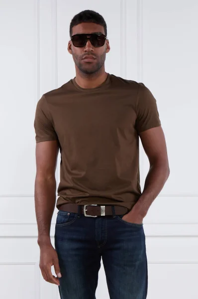 T-shirt Tessler | Slim Fit BOSS BLACK 	rjava	