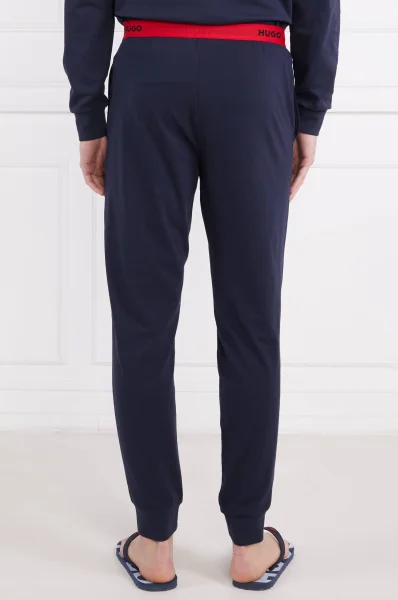 Hlače pižama | Regular Fit Hugo Bodywear 	temno modra	