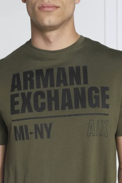 Majica | Regular Fit Armani Exchange 	kaki barva	