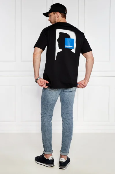 Majica | Regular Fit Karl Lagerfeld Jeans 	črna	