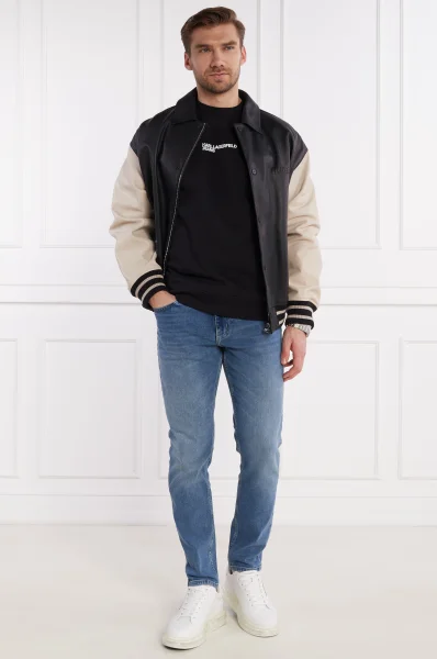 Bluza | Regular Fit Karl Lagerfeld Jeans 	črna	