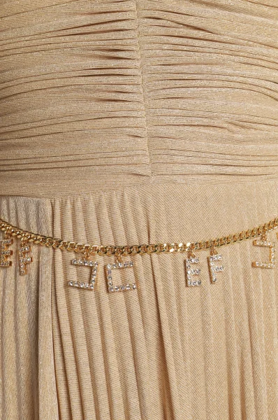 Obleka Elisabetta Franchi 	zlata	