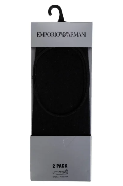 nogavice 2-pack Emporio Armani 	črna	