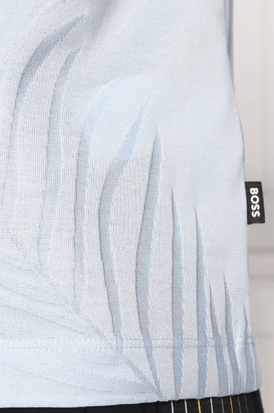 Majica Tiburt 306 | Regular Fit BOSS BLACK 	svetlo modra barva	