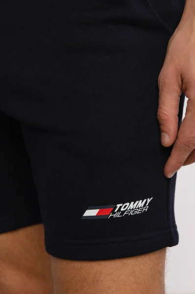 Kratke hlače TERRY | Regular Fit Tommy Sport 	temno modra	