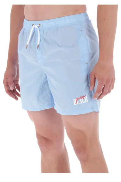 kratke hlače  | regular fit Guess 	svetlo modra barva	