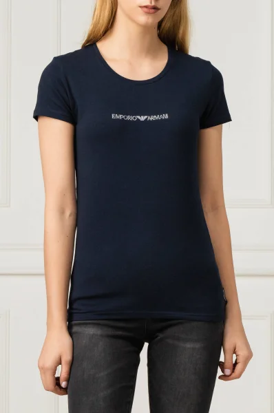t-shirt | slim fit Emporio Armani 	temno modra	