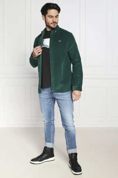 Srajca | Regular Fit Tommy Jeans 	zelena	