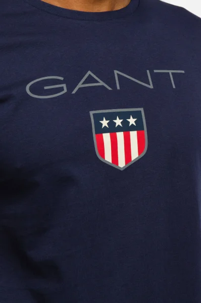 Majica SHIELD SS | Regular Fit Gant 	temno modra	