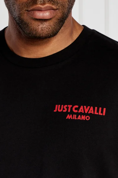 Majica FLOCK LOGO | Regular Fit Just Cavalli 	črna	