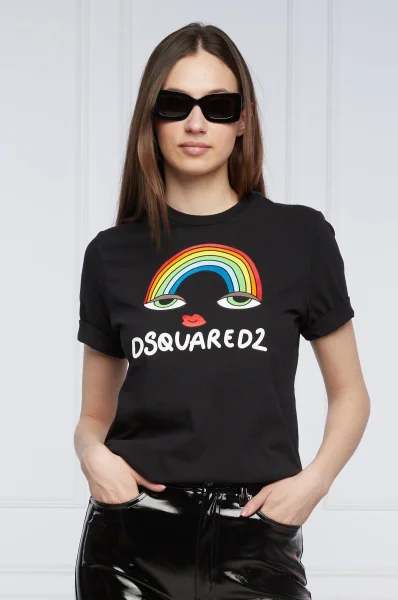 Majica Rainbow Renny | Regular Fit Dsquared2 	črna	