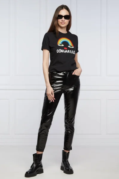 Majica Rainbow Renny | Regular Fit Dsquared2 	črna	