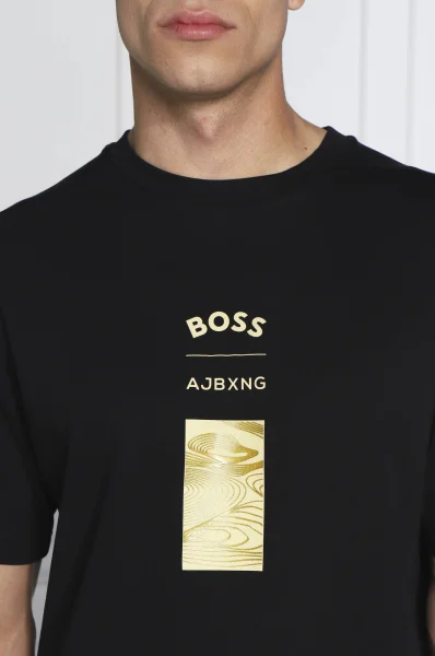 Majica BOSS x AJBXNG | Regular Fit BOSS GREEN 	črna	