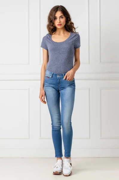 majica original | regular fit Tommy Jeans 	siva	